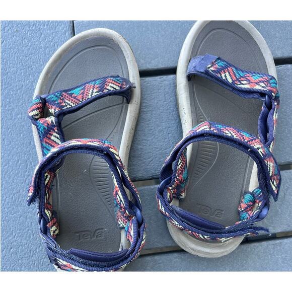 Teva multi-color Hurricane Xlt2 Sport velcro sandals, women's, size 6 - Picture 1 of 7